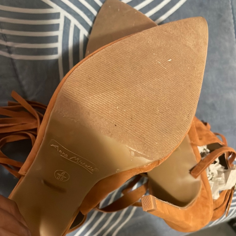 Anne Michelle Fringe Open Back Boot